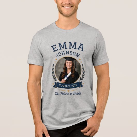オーダーメイド卒業記念フォトTシャツ | トライブレンドTシャツ (正面)