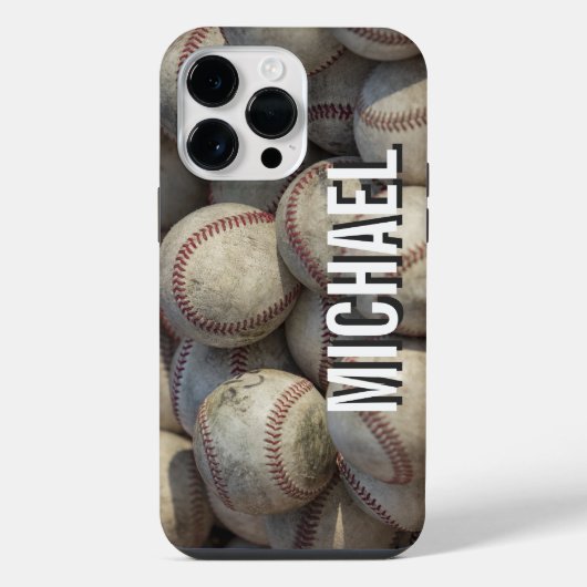 オーダーメイド可能 お名前入り 野球 アート iPhoneケース (裏面)