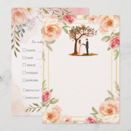 オーダーメイド可能 ウェディング インビテーション テンプレート