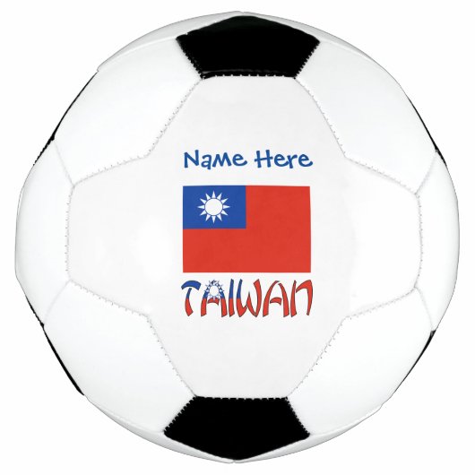 オーダーメイド台湾旗 サッカーボール (正面)