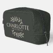 オーダーメイド名入りメイクポーチ ブライダルシャワーのギフトに ドップキット (右コーナー)