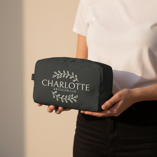 オーダーメイド名入りメイクポーチ ブライダルシャワーのギフトに ドップキット