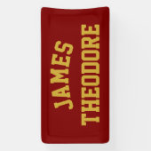 オーダーメイド名前ウォールアート 個性的なベビーボーイの寝室 横断幕 (縦)