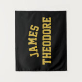 オーダーメイド名前バナー カスタマイズされたベビー壁アート タペストリー (正面)