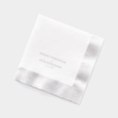 オーダーメイド名 結婚 婚約 ブライダル 箔ナプキン (左)