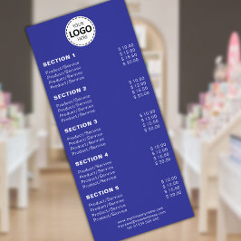 オーダーメイド商品/サービス シンプルブルー ラックカード