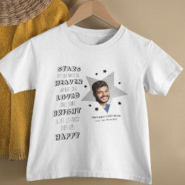 オーダーメイド子供星フォトメモリアルTシャツ Tシャツ