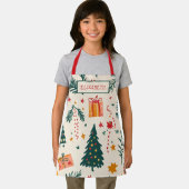 オーダーメイド子供用クリスマスお菓子作り エプロン (インサイチュ)