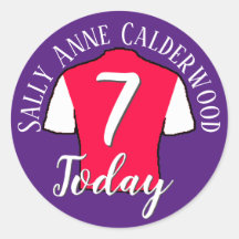 オーダーメイド子供用誕生日サッカーシャツ