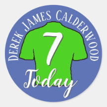 オーダーメイド子供用誕生日サッカーシャツ