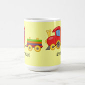 オーダーメイド子供用電車マグ コーヒーマグカップ (中央)
