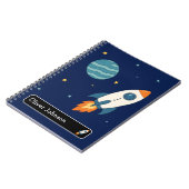 オーダーメイド宇宙ロケット名学校 ノートブック (左側)