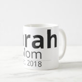 オーダーメイド家族マグカップ - 名前と役割入りギフト コーヒーマグカップ (正面右)