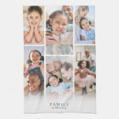 オーダーメイド家族写真コラージュ キッチンタオル (縦)
