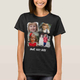 オーダーメイド家族写真コラージュ 名入れギフト Tシャツ