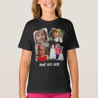 オーダーメイド家族写真コラージュ 名入れギフト Tシャツ