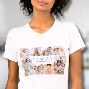 オーダーメイド家族写真コラージュ Tシャツ