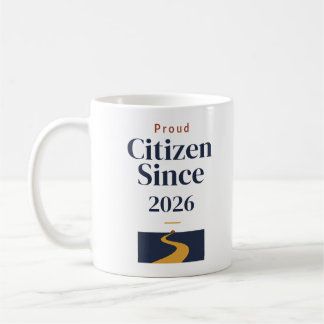 オーダーメイド市民マグカップ 誕生年をデザインに コーヒーマグカップ