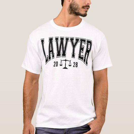 オーダーメイド弁護士Tシャツ、法科大学院卒業記念ギフト Tシャツ (正面)