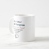 オーダーメイド形成外科医感謝ギフト コーヒーマグカップ (正面左)