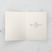 オーダーメイド恐竜の誕生日デザイン 女の子 かわいい カード (内部)