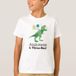 オーダーメイド恐竜 誕生日Tシャツ 何歳でも Tシャツ