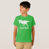 オーダーメイド恐竜Tシャツ、子供へのギフト、 Tシャツ (正面フル)