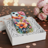 オーダーメイド携帯ケース 花柄デザイン iPhone 15ケース