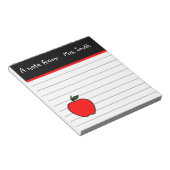 オーダーメイド教師のアップルメモ帳ギフト ノートパッド (アングル)