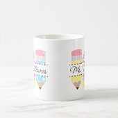 オーダーメイド教師の名前 先生への感謝 コーヒーマグカップ (中央)