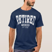 オーダーメイド教師退職記念Tシャツ、引退記念Tシャツ Tシャツ (正面)