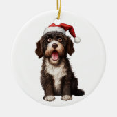 オーダーメイド楽しいポルトガル水犬 セラミックオーナメント (正面)