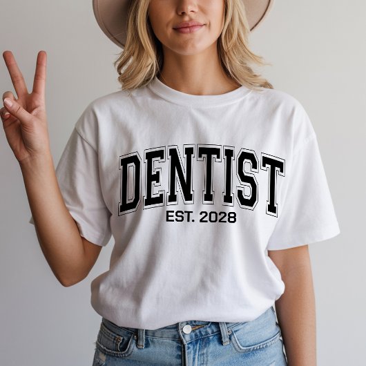 オーダーメイド歯科医師Tシャツ、歯科医師卒業記念ギフト Tシャツ