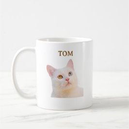 オーダーメイド水彩ペット猫の肖像コーヒーマグ コーヒーマグカップ