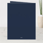 オーダーメイド水彩画のクリスマスうさぎ カード (裏面)