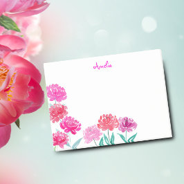 オーダーメイド水彩画の芍薬 ポストイット
