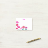 オーダーメイド水彩画の芍薬 ポストイット (デスク上)