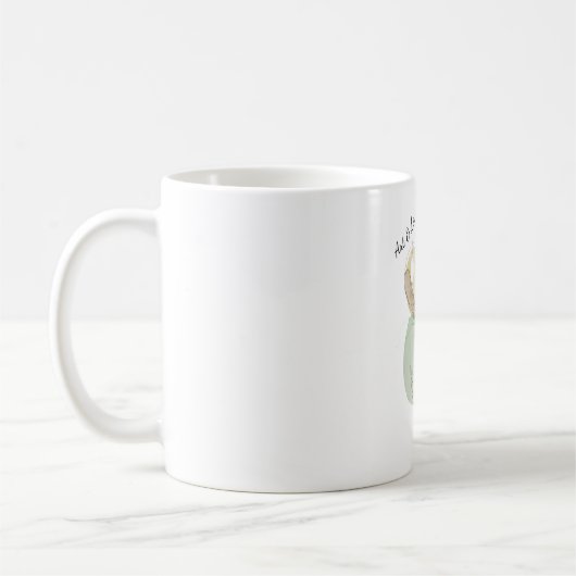オーダーメイド水彩花柄クラシックマグカップ コーヒーマグカップ (左)