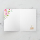 オーダーメイド水彩誕生日カード カード (内部)