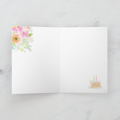 オーダーメイド水彩誕生日カード カード (内部)