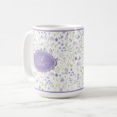 オーダーメイド水彩野の花マグカップ コーヒーマグカップ (正面左)