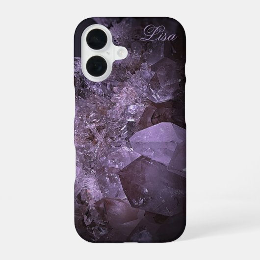 オーダーメイド水晶頑丈iPhoneケース iPhone 16ケース (裏面)