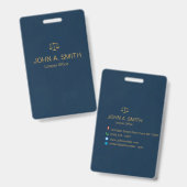 オーダーメイド法律事務所 バッジ (Front & Back)