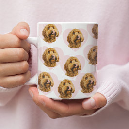 オーダーメイド犬の写真バレンタインマグ | カスタムペット コーヒーマグカップ