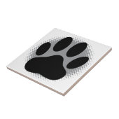 オーダーメイド犬の足跡スクエア タイル (側面)