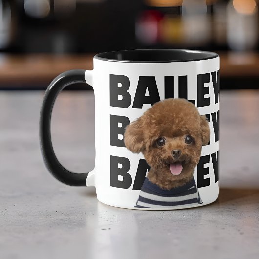 オーダーメイド犬名前写真ペット愛好家ギフト マグカップ