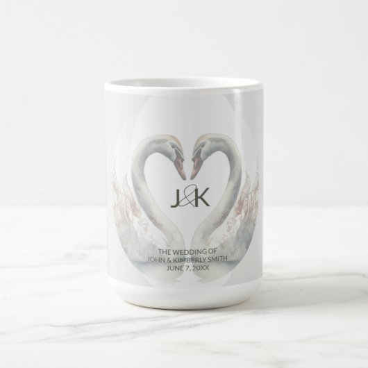 オーダーメイド白鳥の結婚式 コーヒーマグカップ (中央)