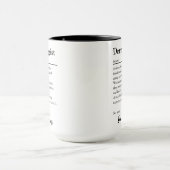 オーダーメイド皮膚科医感謝の定義 マグカップ (中央)