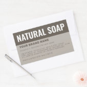 オーダーメイド石鹸包装成分ラベル 長方形シール (封筒)