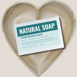 オーダーメイド石鹸包装成分ラベル 長方形シール